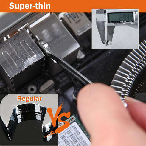 Mini Double Open End Wrench Set, 20 Pcs Metric and SAE 4-11mm & 5/32" to 7/16" Super Thin Spanner with Storage Pouches