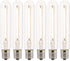 Westinghouse 5194120 3.5 Watt (40 Watt Equivalent) T6.5 Dimmable Clear Filament LED Light Bulb, 6 Pack