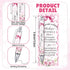 Sayglossy 50 Sets Pink Baby Shower Pens with Thank You Cards Baby Shower Favors for Guests Pink Bow Ballpoint Pens Bulk