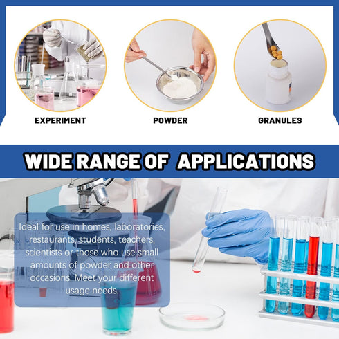 Glarks 17Pcs Micro Lab Spoon Kits, Tiny Mixing Spatula, Long Sampling Spoon for Powders, Gel Cap Capsule Filler
