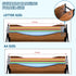LUCYCAZ File Organizer for Desk, 4 Tier Wood Desk Organizer for Hanging File Folders, Desktop File Organizer for Office