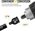 BOEN Impact Socket Adapter, 3/4"F to 1/2"M, Cr-Mo Steel Socket Adapter Set for Impact Driver Conversions