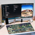 VIKIBO 4 1 Set, Set 35.4 x15.7 Cute Frog in Large Mouse Pad Kawaii Extended Mouse Pad Desk Pad Easy Typing for Typing