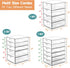 Makeup Drawer Storage Organizer with 20 Drawers, 4 Set Acrylic Desk Organization, Dustproof for Makeup, Jewelry