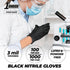 1st Choice Black Nitrile Gloves, Box of XL Disposable Latex Free Exam Grade Black Gloves, 3mil