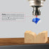 SMJXTOP 1/4" 1/2" 1,Carbide Shank Groove Point Cutting Roundover Router Bit Radius,Cutting Dia. Roundover Plunge Cutter