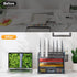 Marbrasse Desk Organizers, 4-Tier Mesh File Organizer with 5 Vertical File Holders and 2 Pen Holders
