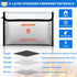 4200F 9.8 6.5" Set Fireproof Money Bag - Heat Insulated, x Small Fireproof Document Bags with Waterproof Zipper, Fire