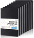 Feela 8 Pack Soft Cover Journal Bulk - Notebooks College Ruled for Work, Lined Travel Journal for Women Men