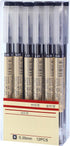 Chinco 12 Pieces Black Gel Ink Pen, 0.35 mm Extra Fine Japanese Stationery for Office School Supply