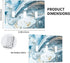 Blue Marble 3 Gang Light Switch Cover, Abstract Decorative Wall Plate for Home Office, 4.50 x 6.38 Inch