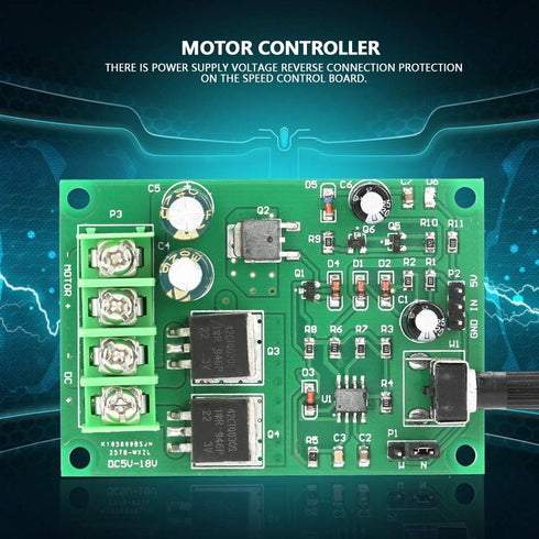 YWBL-WH DC5-18V Motor Speed Controller | High Power PWM DC Motor Driver Board