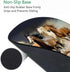 Round Mouse Pad with Coasters Set, Non-Slip Rubber Horse Design Mouse Pad for Office Desk Decor