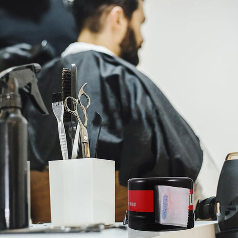 Housoutil Compact Barber Neck Strip Dispenser - Efficient Neck Paper Roll Holder for Salons