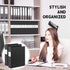 Henoyso 12 Pcs 1.5 Inch 3 Ring Plastic Binder, Holds up to 8.5 x 11 Inch Paper, Loose Leaf Binder for School Office