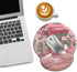 Cat Ergonomic Mouse Pad with Wrist Rest, Pink Cherry Blossom Design, Non-Slip Pain Relief Base, Cute Office Decor
