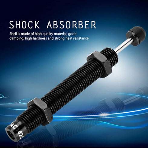 Hilitand Oil Pressure Shock Absorber, Black M14 x 20mm Stroke for Pneumatic Air Cylinder AC1420-2