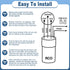 Wadoy RCO410 3 in 1 Compressor Hard Start Capacitor Kit for Refrigerators & Freezers 1/4-1/3 H.P.