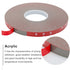 MYFAMIREA Double Sided Tape, 0.39 Inch x 108 Feet Heavy Duty Mounting Adhesive for LED Strip Lights, Home Office Decor