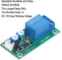 Vibration Sensor Module, DC 12V Adjustable Sensitivity Time Delay Relay Switch Alarm Sensor