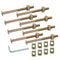 Biaungdo M8 x 100mm Bunk Bed Bolts, Hex Drive Socket Furniture Barrel Screws