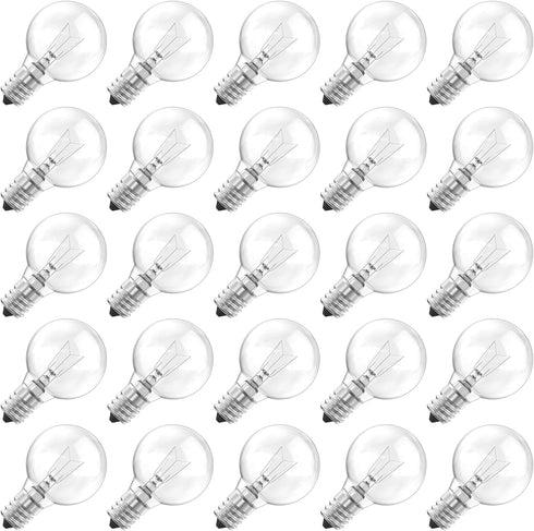 Brightown G40 Replacement Light Bulbs, Clear Globe Bulbs Replacement for Outdoor String