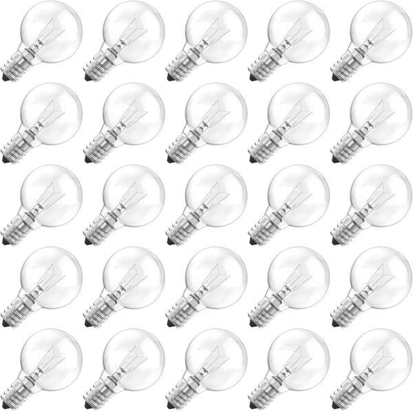 Brightown G40 Replacement Light Bulbs, Clear Globe Bulbs Replacement for Outdoor String