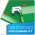 Pendaflex 04152X2 BGR Extra Capacity Reinforced Hanging Folders, Bright Green