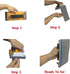 HS85180 Hand Sander - Perfect for 9 x 3.6 inch Sandpaper with Sponge Handle