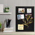 Black Cork Board, Black Bulletin Board Pin Display for Wall, Vision Board for Memos, Photos, Home, Kitchen, Office