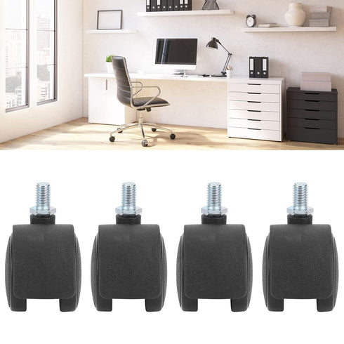 4 Packs Swivel Casters, 1.5 in Heavy Duty Replacement Wheels for Furniture, Cabinet, Office Chair