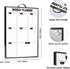 Weekly Planner Dry Erase Calendar, 16"x12" Aluminum Frame Whiteboard for Office To Do List & Meal Planner