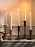 36 Party(White,0.8x11 Inches,Roman Treela Pieces Flameless Taper Candles Flickering Faux LED Battery Operated Electric