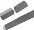 uxcell 12-Inch High Carbon Hardened Steel Triangle Side Three Square File with Handle, Second Cut Grade