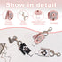 Wshxjzyay 3 30ml Pieces Small Hand Sanitizer Keychain, Portable Leather Hand Sanitizer Holder Travel Size for Lotion