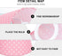 6.29 Inch Totority Polka Dot Cloth Lampshade Round Small Lamp Cover Soft Light Diffuser for Bedside Floor Wall Lamps