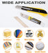DOWELL 18mm Snap Off Blades, SK5 Utility Knife with Retractable Blades, Box Cutter Blades (30pc)