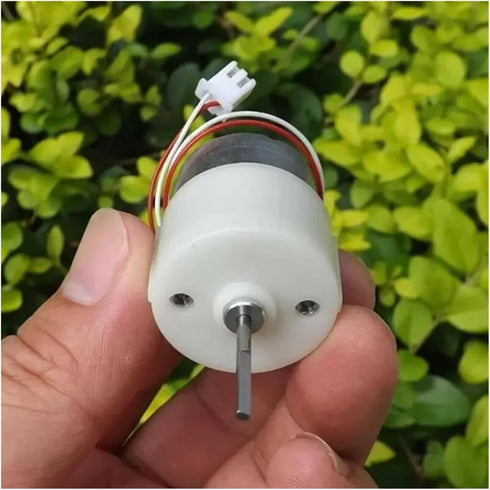 YKEYTVCRS 24mm 300 3V-6V 700RPM Gear Reduction electronic starter DC Large Torque D-shaft Long Shaft Toy Boat Model