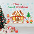 ZOIIWA Winter Christmas Gingerbread House Bulletin Board Set, Gingerbread Man Cutouts for Classroom Home Wall Decor