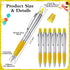 Colarr 30 Pcs Highlighter with Ballpoint Pen Combo, Chisel Tips for Student Office Writing, Coloring, Underlining