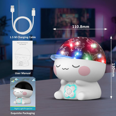 CHENFAN Dinosaur Night Light for Kids Room, Dino Projection Toy for 1-12 Year Olds, Birthday Holiday Gifts for Girls
