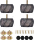 Maricome 2 Inch Bun Feet for Furniture Set of 4 Predrilled M8