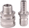 DERNORD 1/2 Inch Stainless Steel Quick Disconnect Set, Beer Brewing Connector Kit