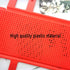 Plastic Test Tube Rack 2 Pack, 24 Holes Lab Holder for 25mm and Below Test Tubes, Detachable, Red