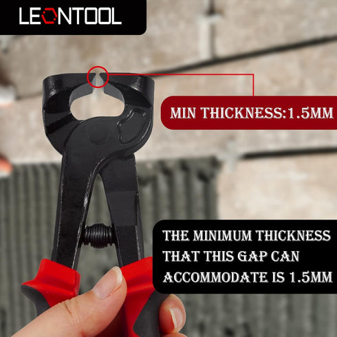 Ceramic Tile Nippers, 7.5-Inch Mosaic Trimmer Cutter Pliers, Heavy Duty Tile Cutter for Glass & Ceramic