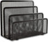EASEPRES Desk Mail Organizer, Metal Mesh Small Letter Sorter with 3 Vertical Compartments, 1 Pack