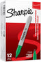 Sharpie Permanent Markers, Fine Point, Green, 12 Count