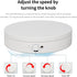 Foxvee Turntable,360 3D Scan(7.87inch/White) Remote-Controlled Motorized Silent Spinning Display Stand,Speed-Adjustable