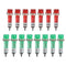 uxcell Signal Indicator Dash Light DC 12V, LED Bulbs XD7-1 Red+Green, 7mm 9/32" Panel Mount, 15Pcs