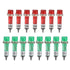 uxcell Signal Indicator Dash Light DC 12V, LED Bulbs XD7-1 Red+Green, 7mm 9/32" Panel Mount, 15Pcs